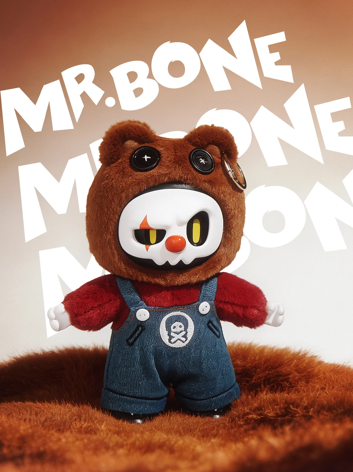 

MR.BONE Plush Agent Team Blind Box Mystery Box Cute Plush Doll Toy Anime Figure Kawaii Stuffed Animal Gift for Boys Kids Collect