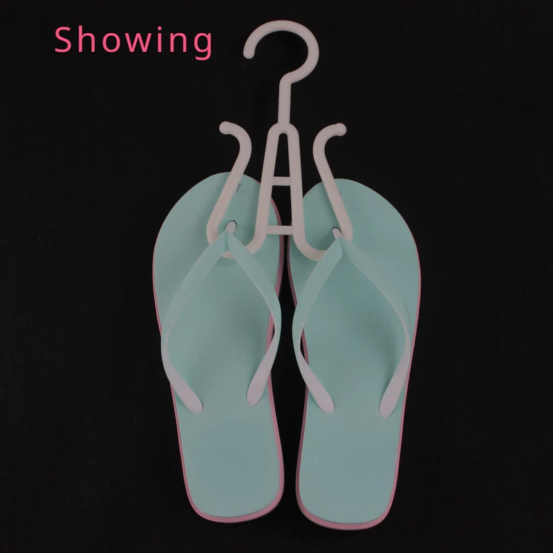 Strong Plastic 50 pcs Supermarket  Showing Shoes Accessories Slippers Hook Hanger Shoe Care Kit 2024