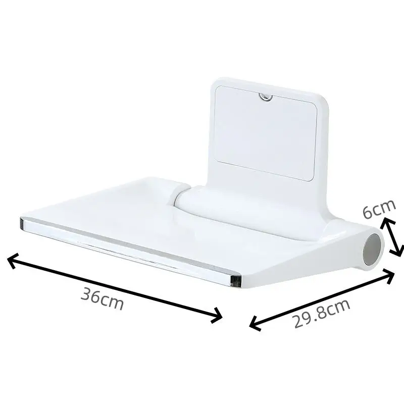 36cm Waterproof Wall-Mounted Folding Bath Seat for Disabled Wholesales Bathroom Shower Room Accessories