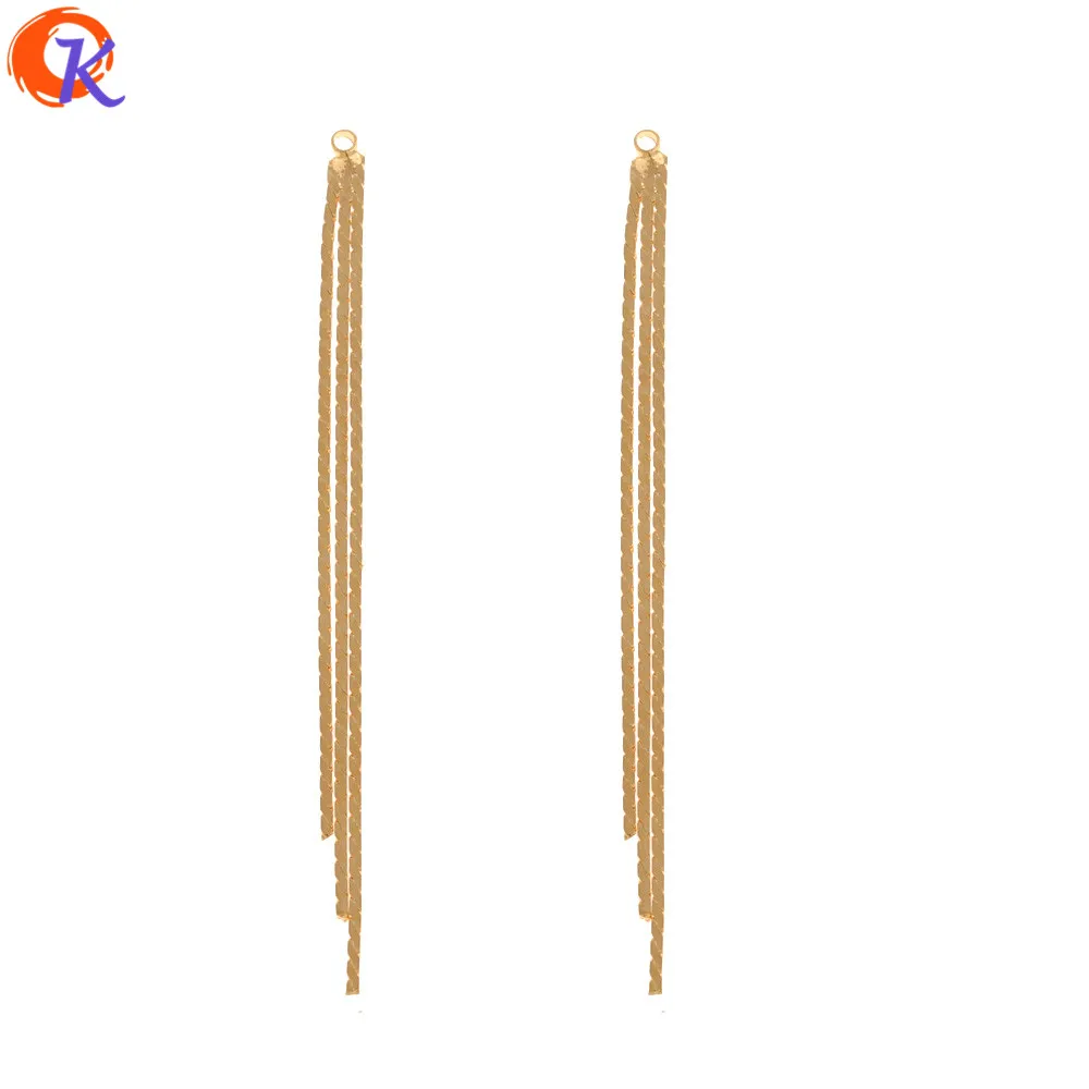 

Cordial Design 30Pcs 3*62MM Jewelry Accessories/Hand Made/Genuine Gold Plating/Chain Tassel Shape/DIY Making/Earring Findings