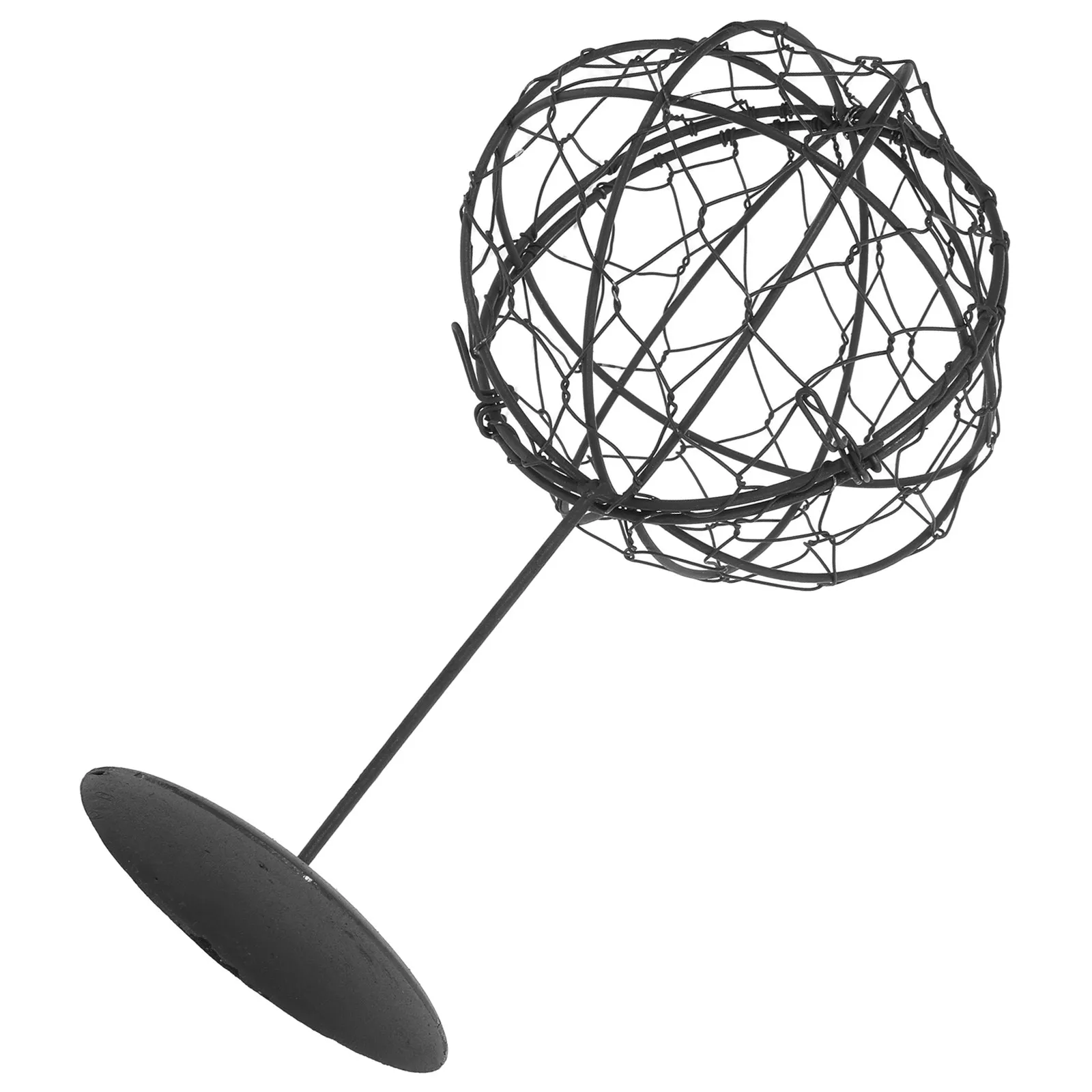 

Металлическая круглая подставка-каркас из проволоки для суккулентов и растений - Напольная проволочная шарообразная решетка для дома и сада