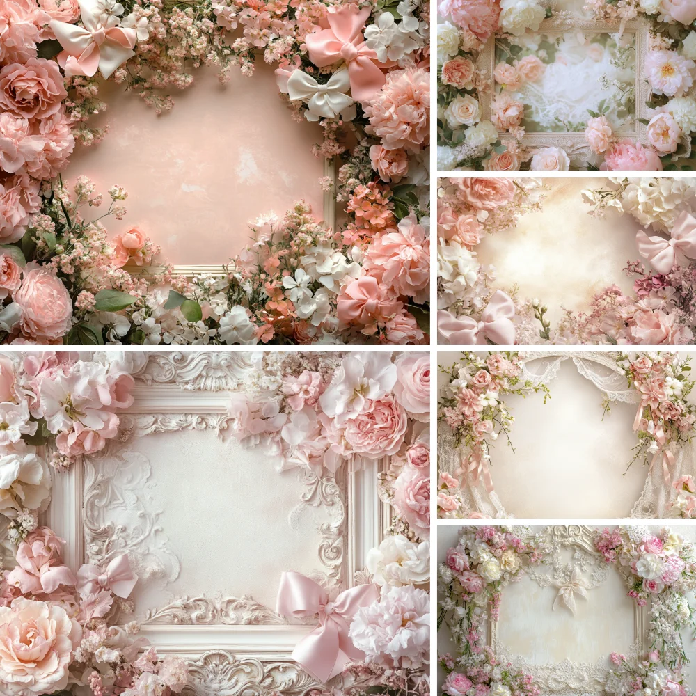 

Rustic Floral Room Photography Background Adult Birthday Maternity Portrait Wedding European Wall Decor Backdrop Photo