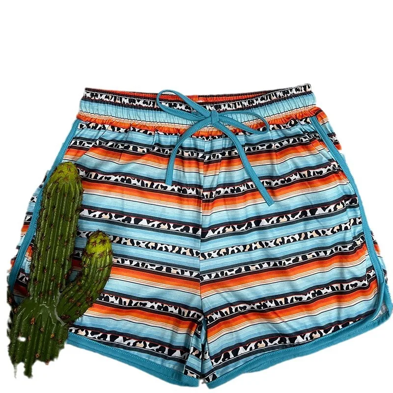 Letnie damskie spodnie casualowe, stringi, kolorowe, sportowe, długość 3/4, damskie modne ubrania z możliwością personalizacji.