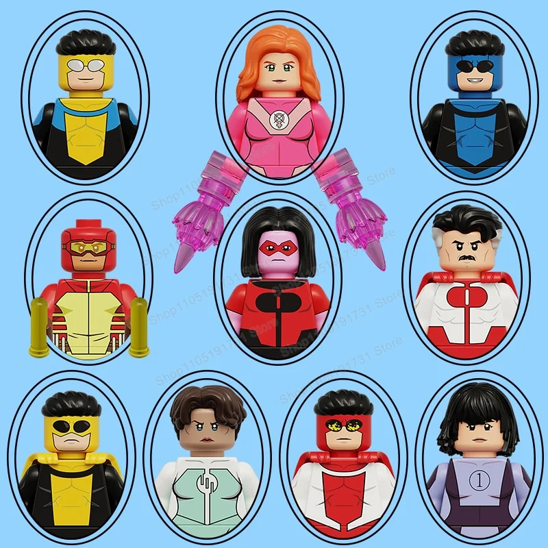 

MOC Comic Series Accessory Assemble Scene Building Blocks Animation Models mini Action Figures Toys for Kids Cartoon Gifts K2368