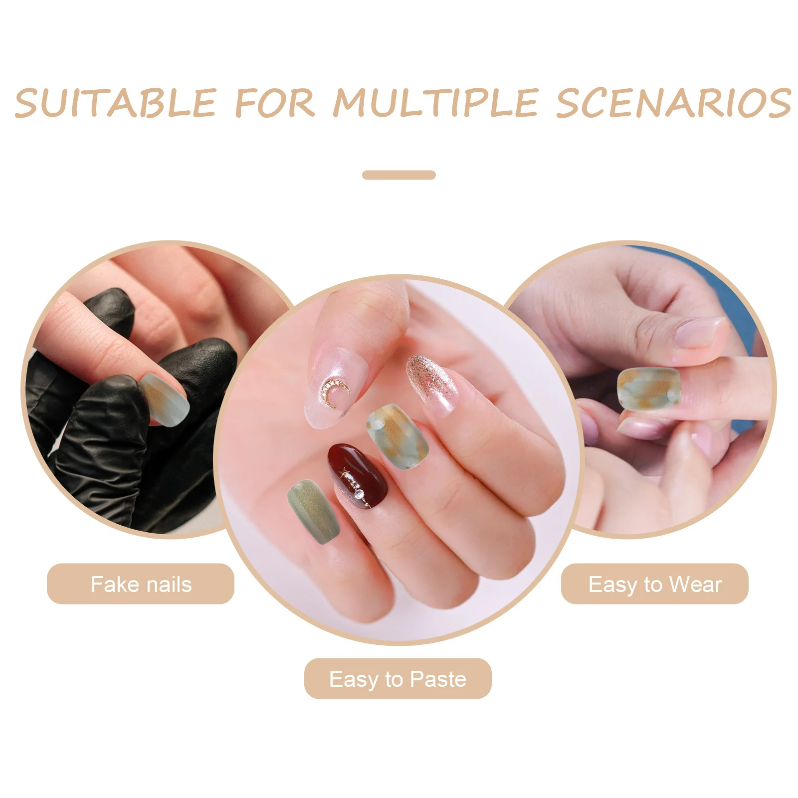 1 مجموعة 1 مجموعة خمسة بتلات زهرة وهمية اضغط على نصائح الأظافر غطاء كامل أنيق الأظافر كاذبة عدة للنساء اضغط على الأظافر الزخرفية