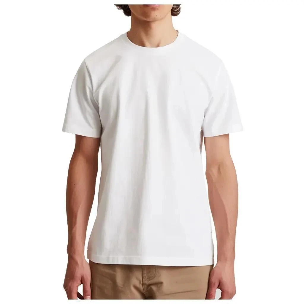 Premium Quality Organic 100% Cotton Mens Solid T-shirts Regular Cotton Men's T-Shirt Solid Color Casual Crew Neck Unisex Summer image 2