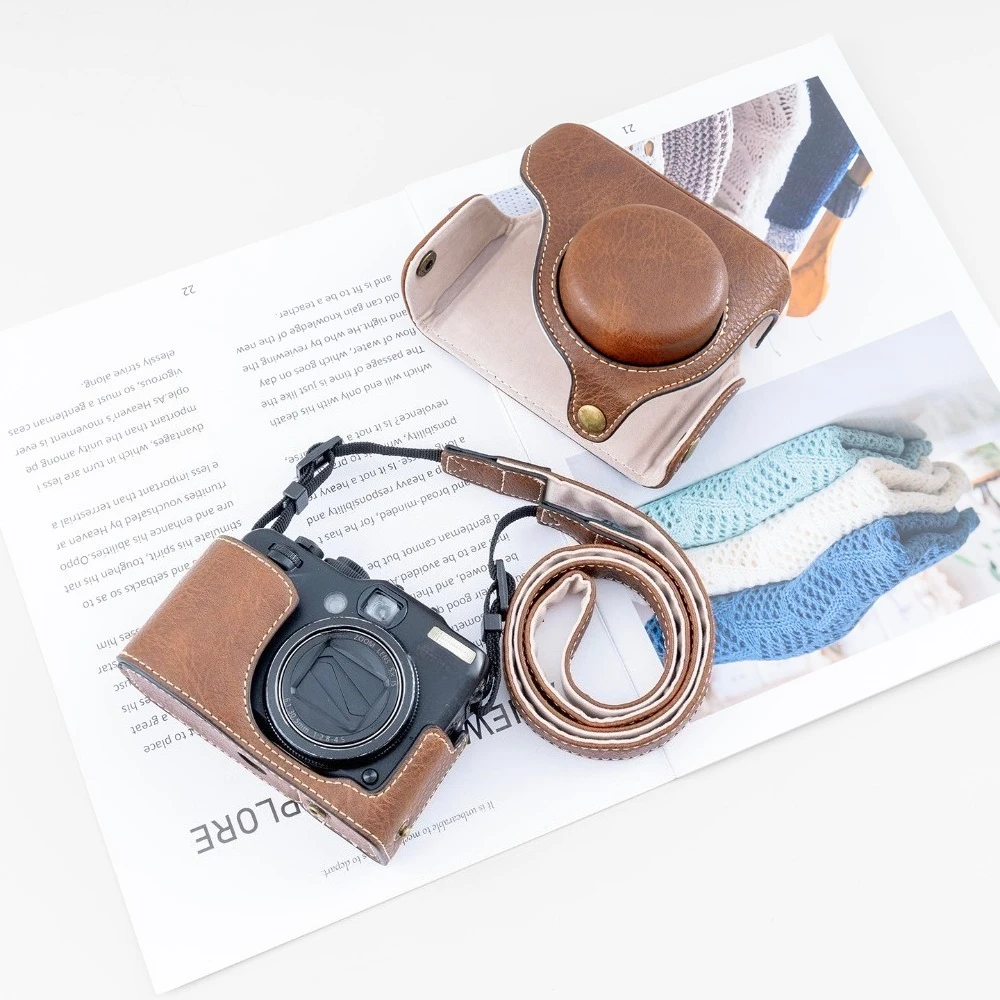 For Canon G12 PU Leather Pretective Body Cover Case camera bag All-inclusive camera case base all-inclusive accessories