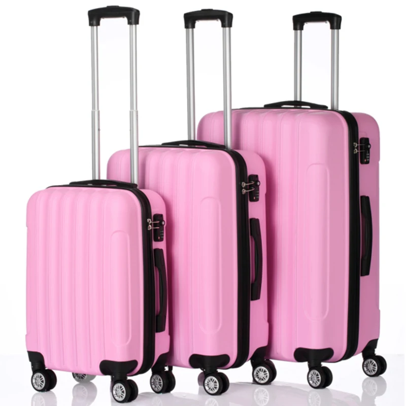 

3-in-1 Multi functional Large Capacity Traveling Storage Suitcase Pink suitcases Portable suitcase cube storage organizer box