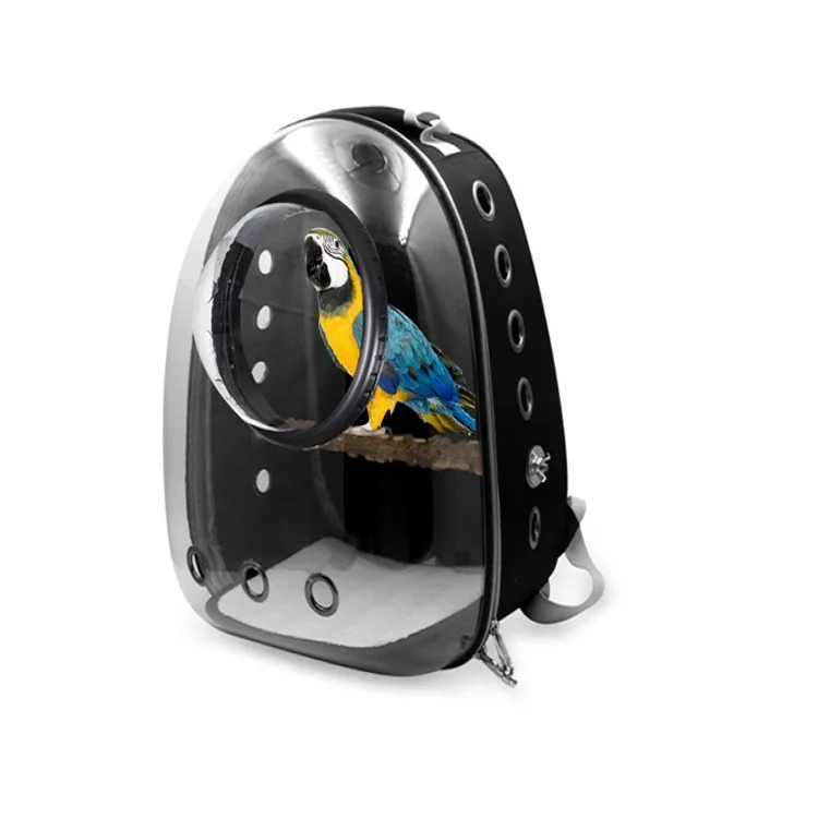 

Capsule Travel Cage Pet Backpack Pet Supplies Bird Nest With Standing Perch