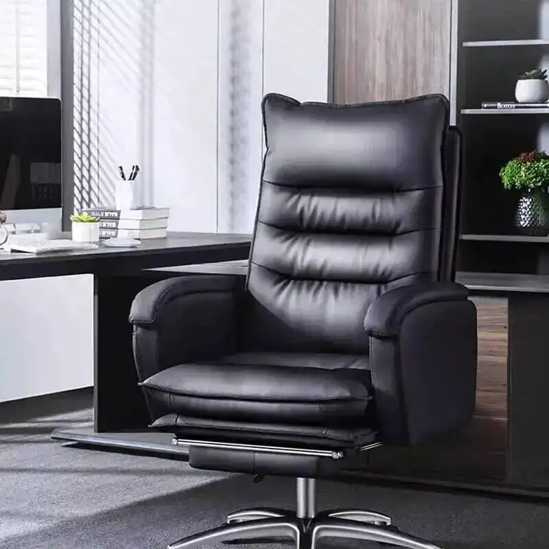 Luxury Ofice Chair Mobiles Ergonomic Pedicure Computer Lazy Ofice Chair Leather Armchair Ergonomic Fotel Do Biurka Furniture