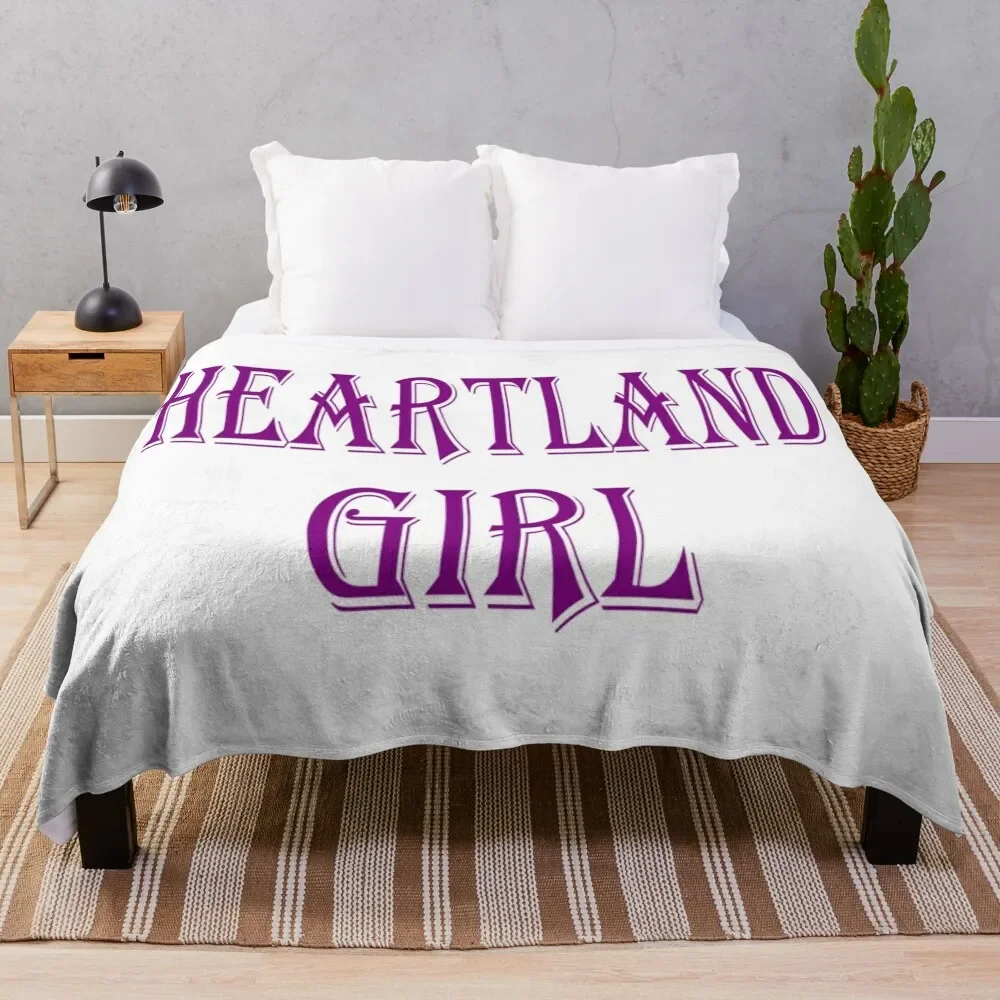 

Heartland Girl Throw Blanket valentine gift ideas Summer Beddings Blankets