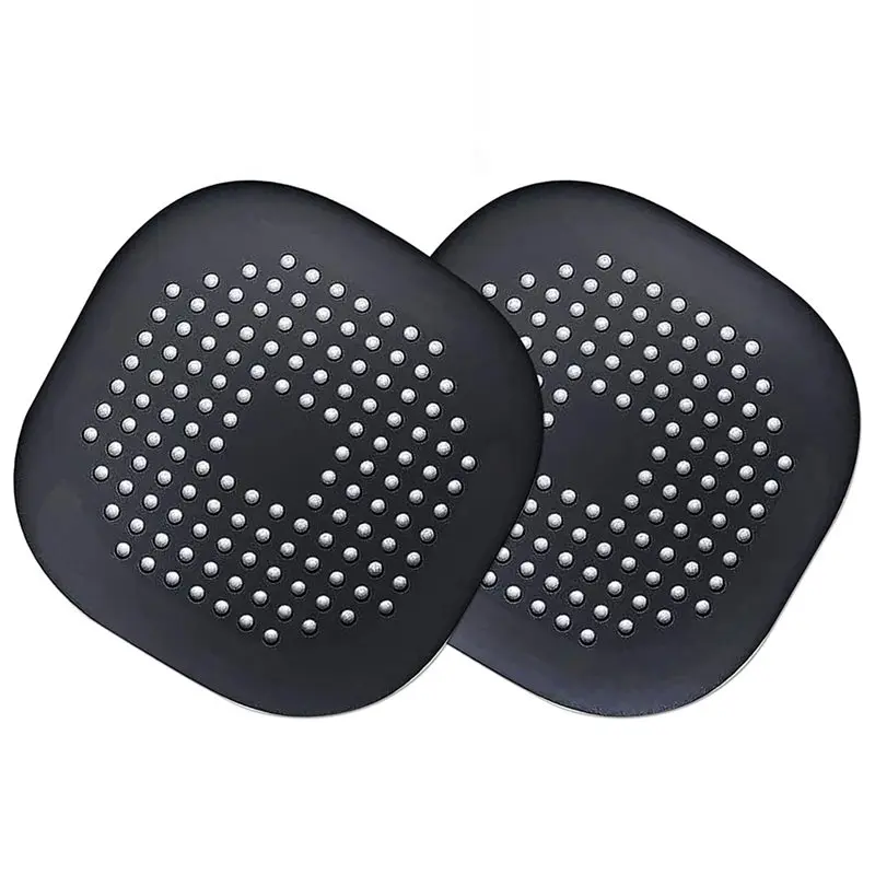 

A41I For Bathroom& Kitchen Suitable 2 Hair Drain Catcher, Square Drain Cover For Shower Hair Stopper With Cup,Easy To Install Su