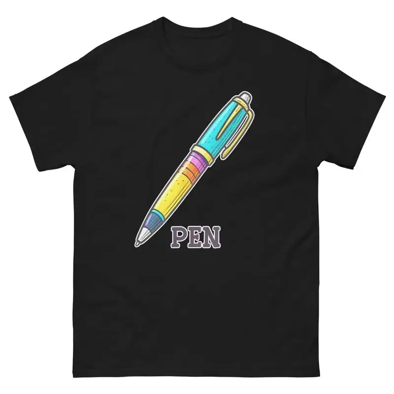 Pen School Classroom Object Office Teacher T Shirt