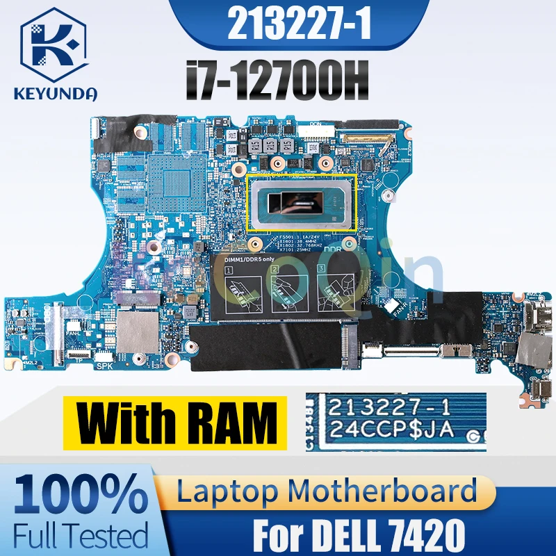 

213227-1 для DELL 7420 материнская плата для ноутбука 00FVPP SRMAU CN-00FVPP с материнской платой для ноутбука RAM, полностью протестирована