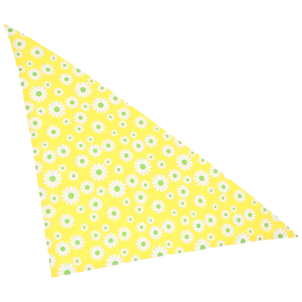 

Pet Scarf Triangle Bandana Floral Cute Bandanas for Large Dogs Holiday Triangular Dog Accessories Polyester Easy Pet Party
