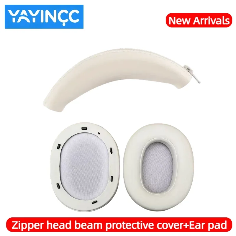 

Replacement earmuffs with plastic clips/ Silicone zipper head beam protective cover for Sony ULT WEAR WH-ULT900N headset