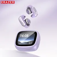 ERAZER XF28 Ear Clips AI Translator Earphones Bluetooth V6.0 Comfortable Stable Sports Wireless Headphones with LCD Display