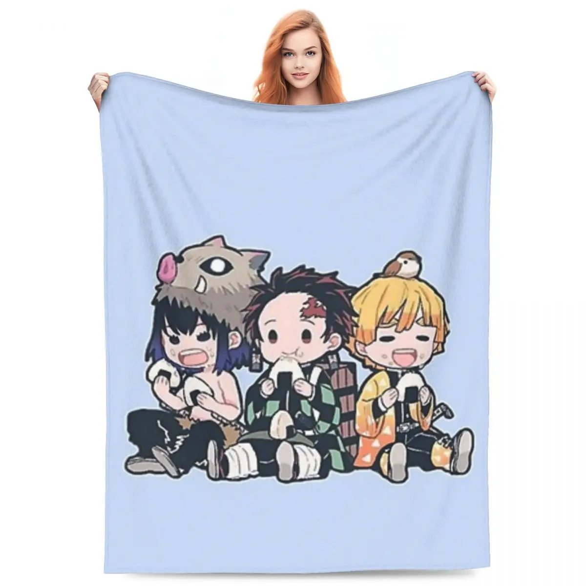 

Аниме Demon Slayer Kamado Tanjirou одеяла флисовый диван портативные пледы для дома спальня дорожные пледы покрывало одеяло