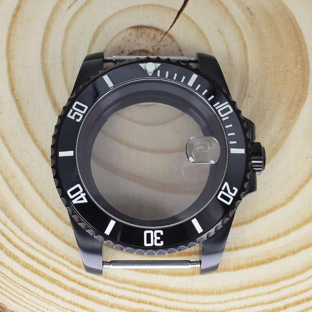 

40mm Men Watch Case 120 clicks Sapphire Glass For Submariner NH35 NH36 NH34 Miyota8215 ETA 2824 Mechanical Movement High Quality