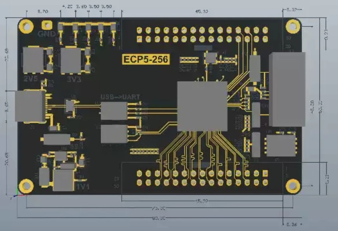 Lattice ECP5 LFE5U-25F-6BG256C ECP5-256 FPGA Development board