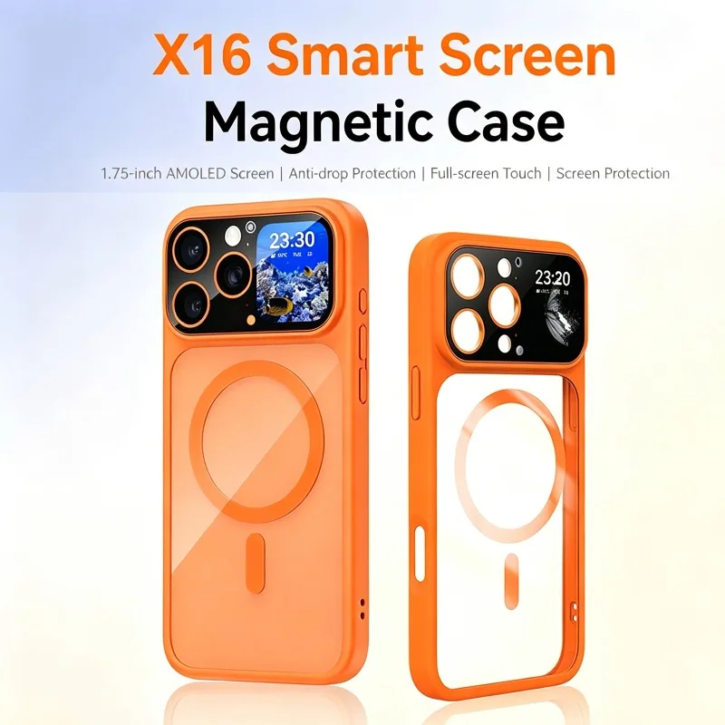 X16 Magnetic Phone Case for IPhone 17 16 15 Pro Max Intelligent Recording with Real-time Transcription Smart AI Protective Cover