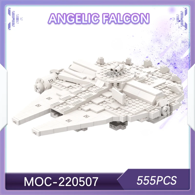 

555PCS Space War Angelic Falcon Building Block Brick Set Creative Gifts Decoration Collectibles Boyfriend DIY Gifts MOC-220507
