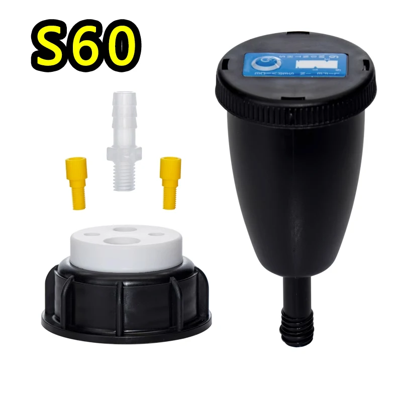 

Waste liquid filter HPLC waste gas safety collection cap S60 liquid chromatograph solvent bottle seal cap
