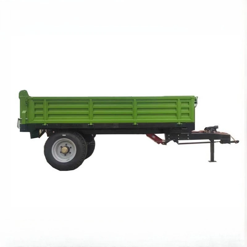 Rimorchio per trattori pesanti per trasporto agricolo Sospensione regolabile per terreni grezzi Ideale per cereali, foeni e bestiame
