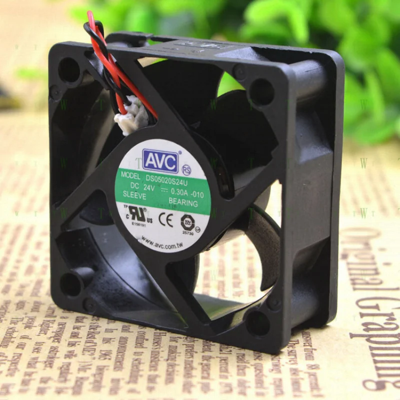 

H for AVC 5CM 5020 24V 0.30A DS05020S24U two-wire inverter cooling fan