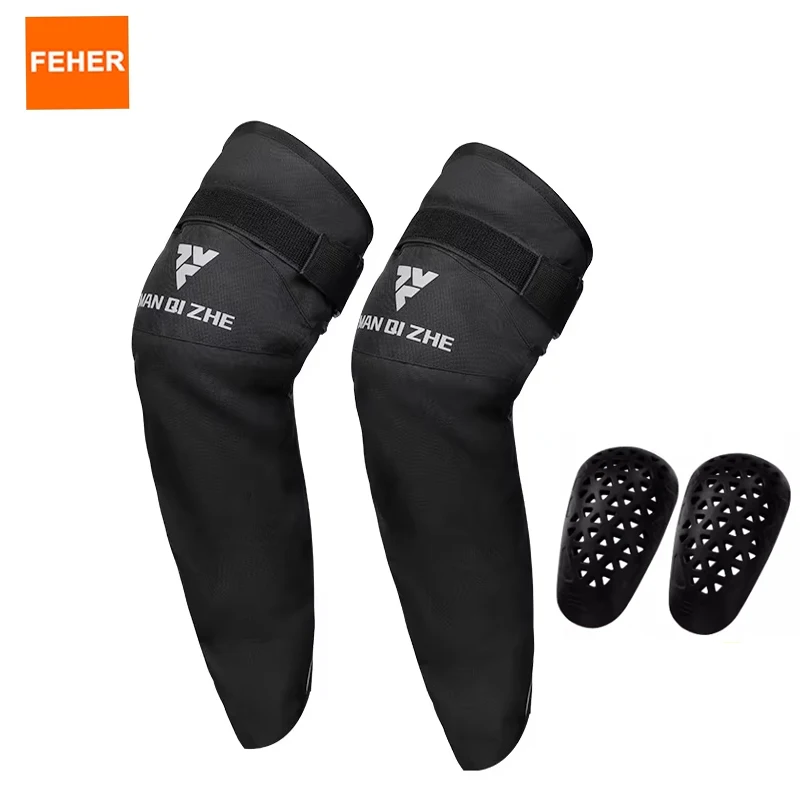 

FEHER Motorcycle Knee Pads Winter Keep Warm Built in CE Protective Gear Anti fall and Windproof for Motorbike Riding Knee Pads