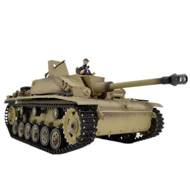 Henglong 3868 German No.3 F-8 Remote Control Tank Electric Assault Gun 1:16 Rc Tank Model Toys Boys Birthday Gifts Huge