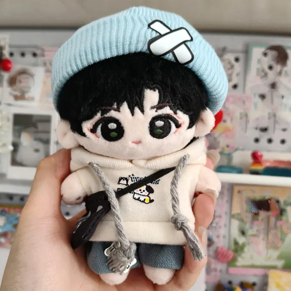 10cm K팝 아이돌 스타 인형 옷 모자 면 인형 드레스업 세트 귀여운 의류 세트 DIY 액세서리