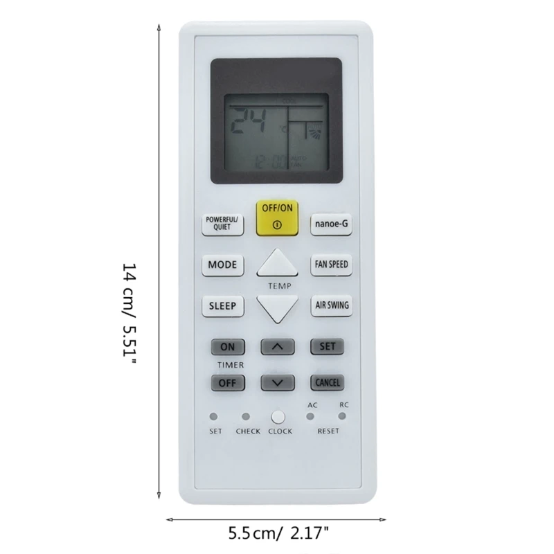 CS-Z60VKR Air Conditioner Remote Control for Panasonic- CZ-Z60VKR CU-Z20VKR Air Conditioning Controller Drop Shipping