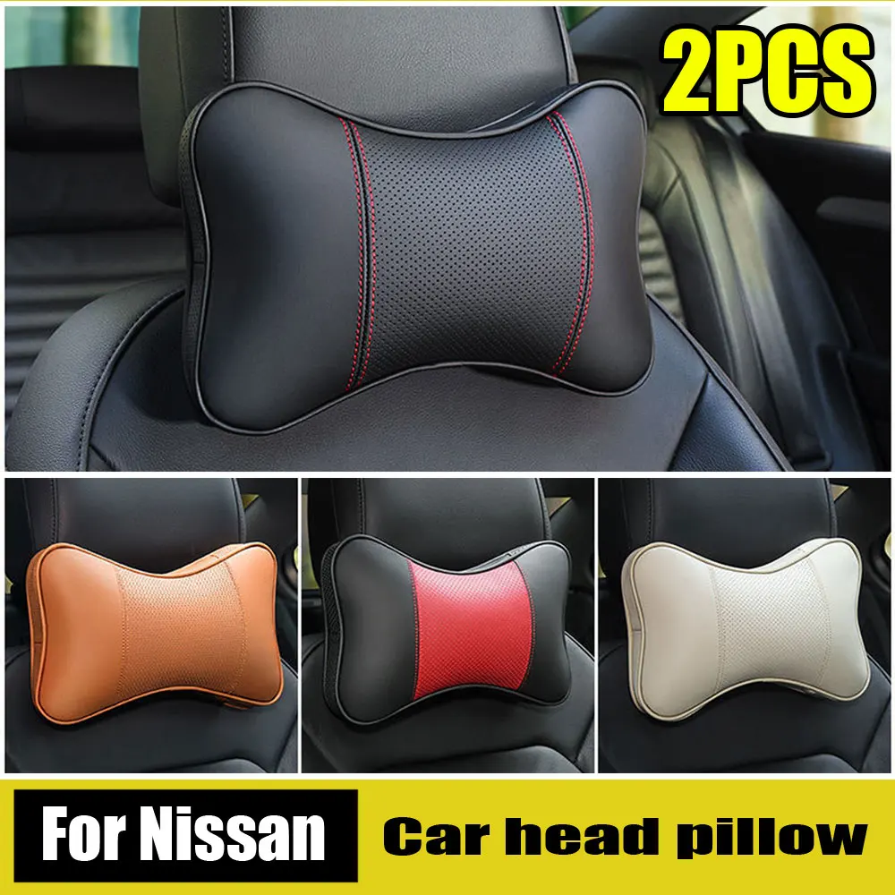 Reposacabezas de asiento de coche con almohada relajante de malla transpirable, cojín para reposacabezas y cuello, Protector automático para Nissan Qashqai Sentra Rogue