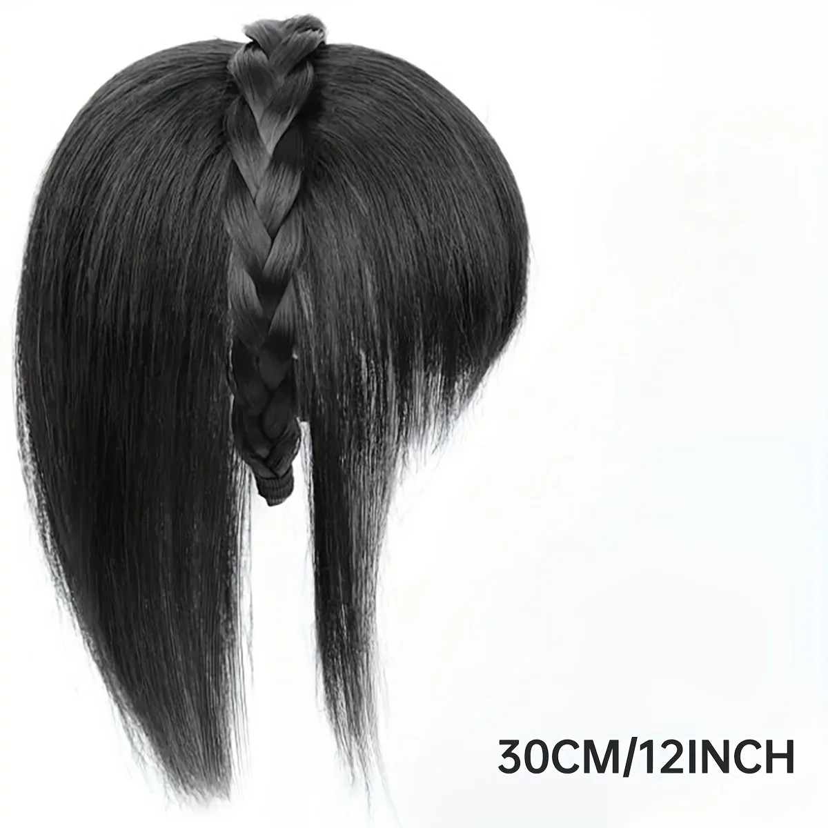 Synthetic Hair Topper With Headband Hair Bangs 3D Hair Bangs Synthetic Hair Clip In Hair Extensions For Daily Use Hair Accessori