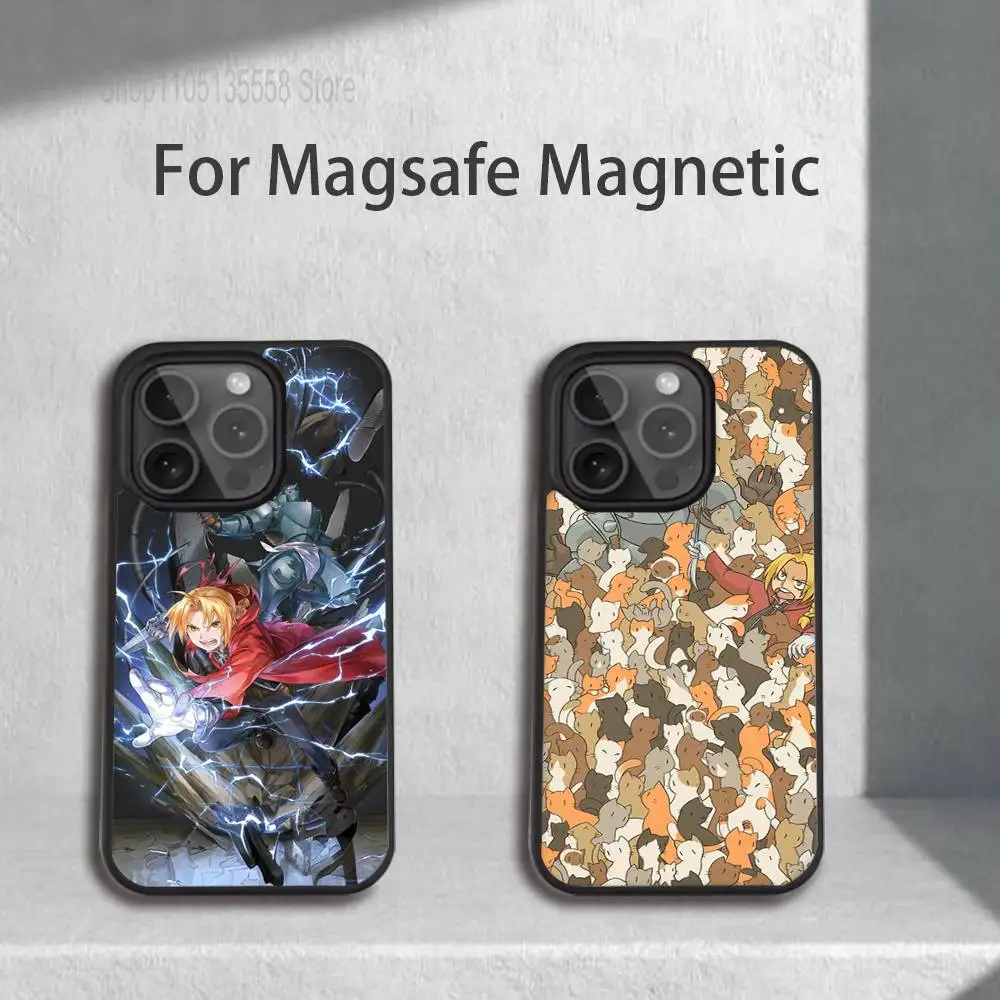 

Anime E-Edward Elric Phone Case For iPhone 17,16,15,14,13,12,11,Pro,Max,Plus,Mini,SE4,E Magnetic Magsafe Wireless Charging
