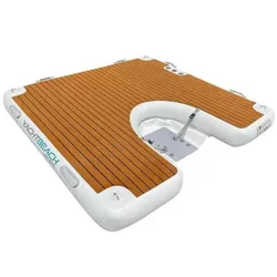Customized High-Quality Drop Stitch Inflatable Yacht Dock Fishing Boat Inflatable Dock Platform with Anti-Slid EVA