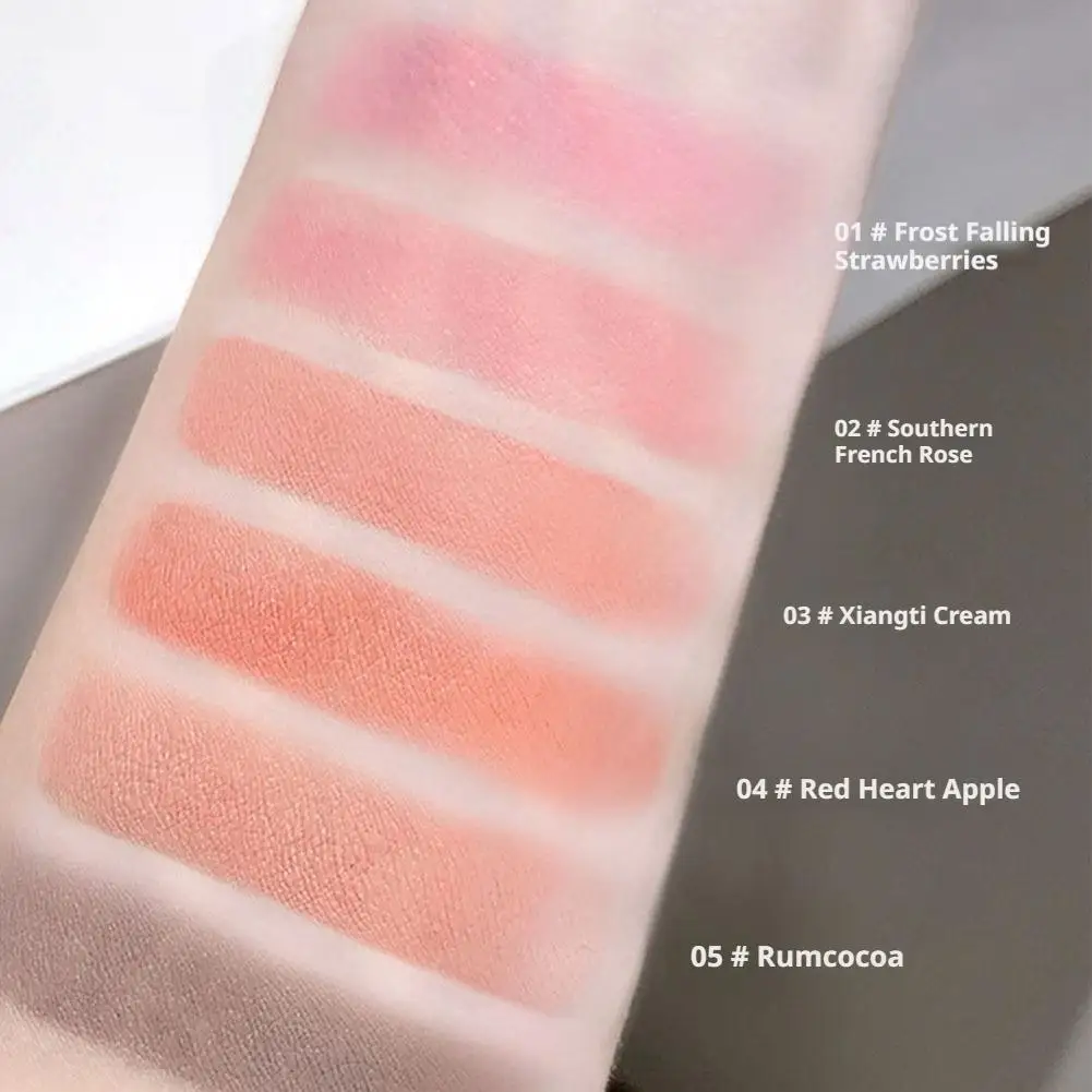 Fard à joues liquide rose Gege Bear, maquillage longue durée, fini mat, teinte nude abricot, fard à joues éclaircissant, rouge à lèvres, maquillage mignon