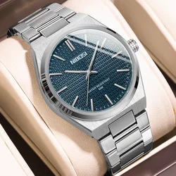 NIBOSI Fashion Trend Men's Watches Luxury Original Quartz Wristwatch Waterproof Stainless Steel Simple Luminous Watch for Man