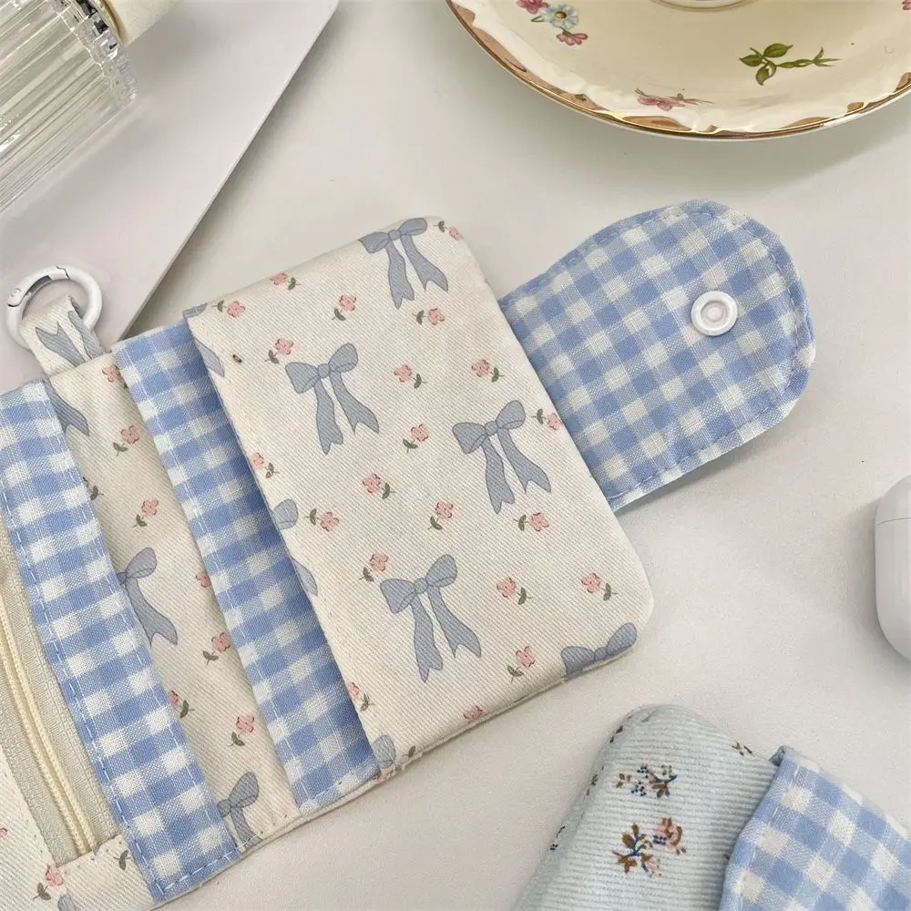 Creative Cloth Coin Purse Bowknot Flower Small Wallet Multi-functional Card Packs Daily Use
