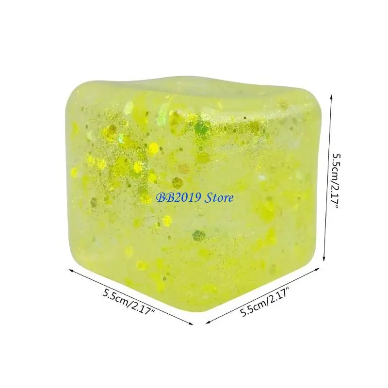 Q0KB Cubo descomprimible para niñas, juguete irrompible para estrés, Juego 4