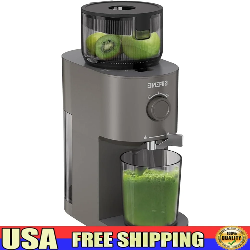 

Cold Press Slow Juicer Easy Clean 5.2 Inch Feed Chute High Torque Extraction Compact Design Non BPA Anti Clog Reverse Function