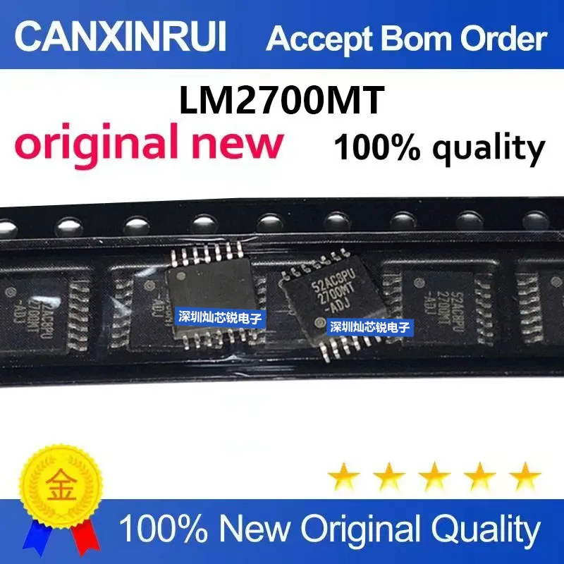 (5-100 Pieces) Original LM2700MT-ADJ SMD SSOP14 LCD Power Management Chip for Electronic Components Market
