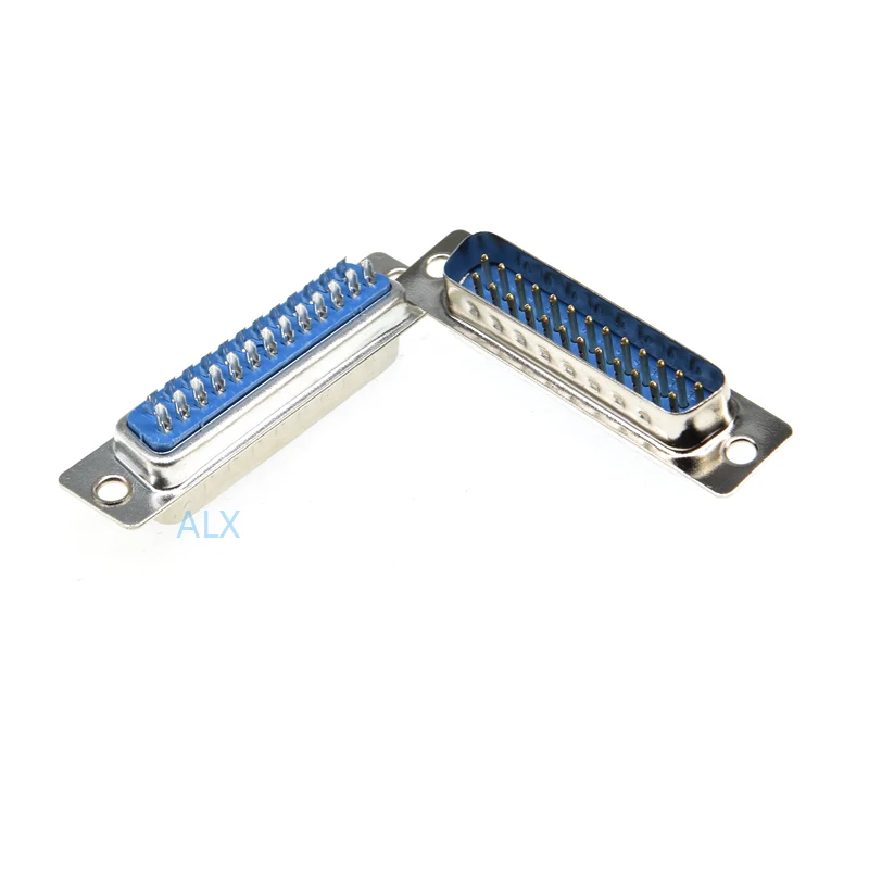 5PCS DB25 MALE PCB Mount serial port CONNECTOR  Solder Type D-Sub  CONNECTORS 25pin plug 25p Adapter FOR PCB
