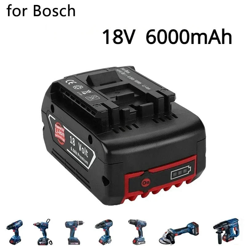 

For Bosch18V Battery 10.0Ah Lithium Ion Power Tool Rechargeable Battery Electric Drill Suitable For Models BAT609,BAT618, BAT610