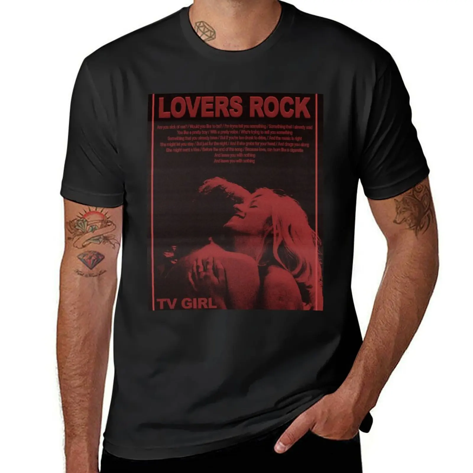 TV Girl Lovers Rock T-Shirt anime clothes summer top mens cotton t shirts