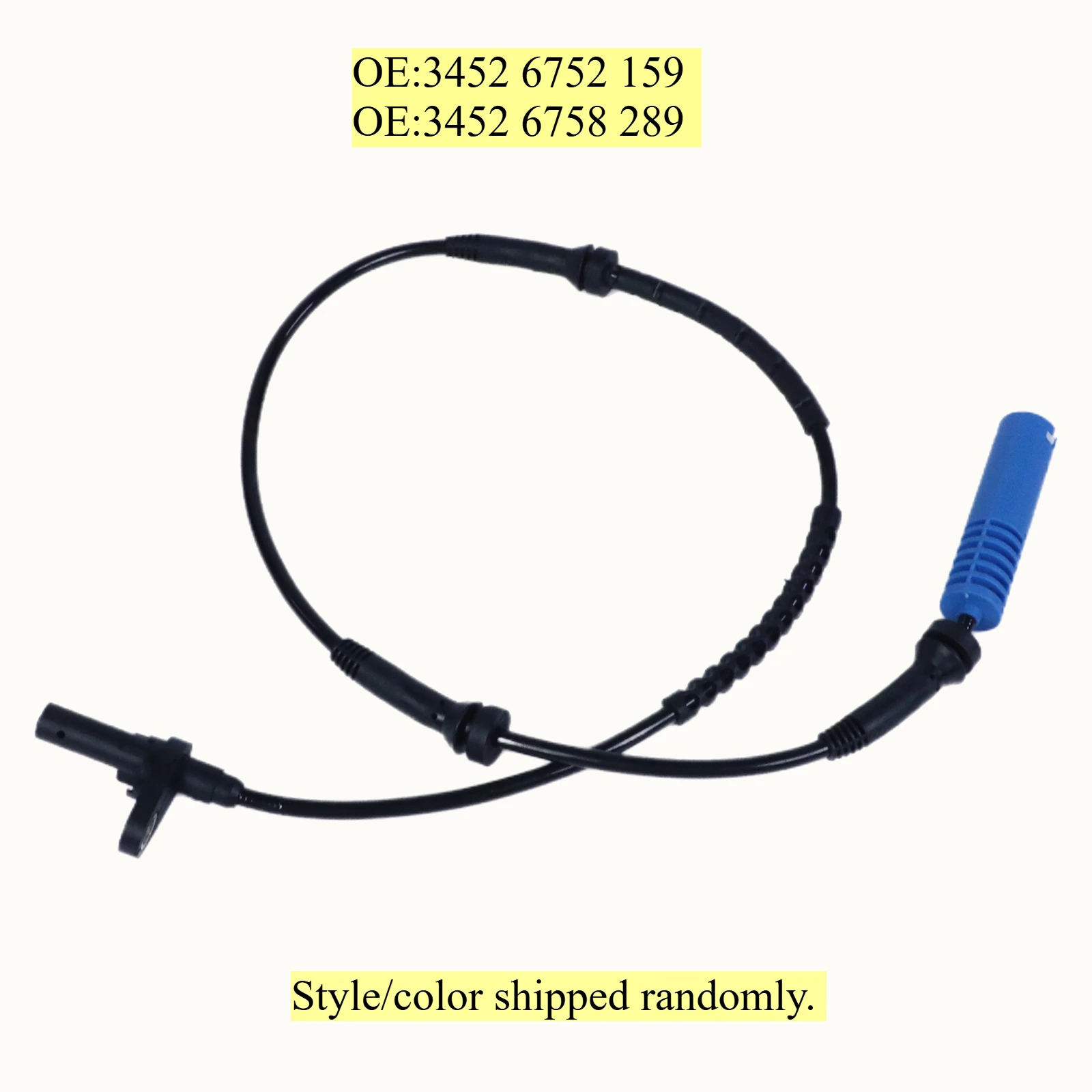 Car Front Left Right ABS Wheel Speed Sensor for BMW E65 E66 730d 735i 740d 745i 735Li 745Li 760Li, 34526752159, 34526758289