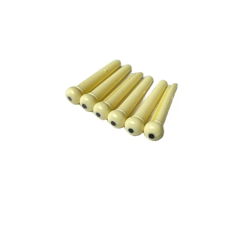 String Pins for Acoustic Guitar 6 Pieces one Set Plastic ABS Materials Folk guitar fixed string nails