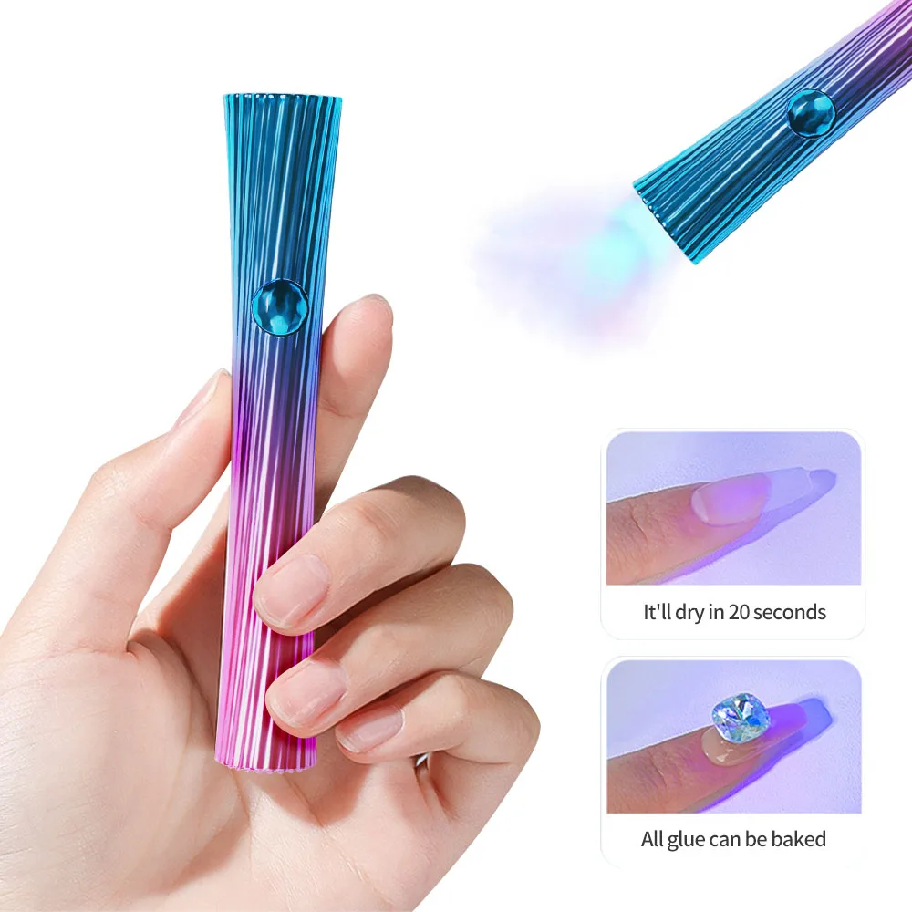 LULAA Mini Portable Nail Lamp Uv Led Gel Nail Polish Drying Lamp Uv Led Lamp For Nails Dryer Rechargeable Manicure Products