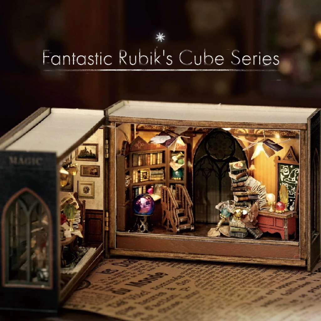 DIY Mini Fantasy Cube Series - MAGICAL FATE No-Cut Paper Kit with Flip-Book Design, Christmas  Halloween
